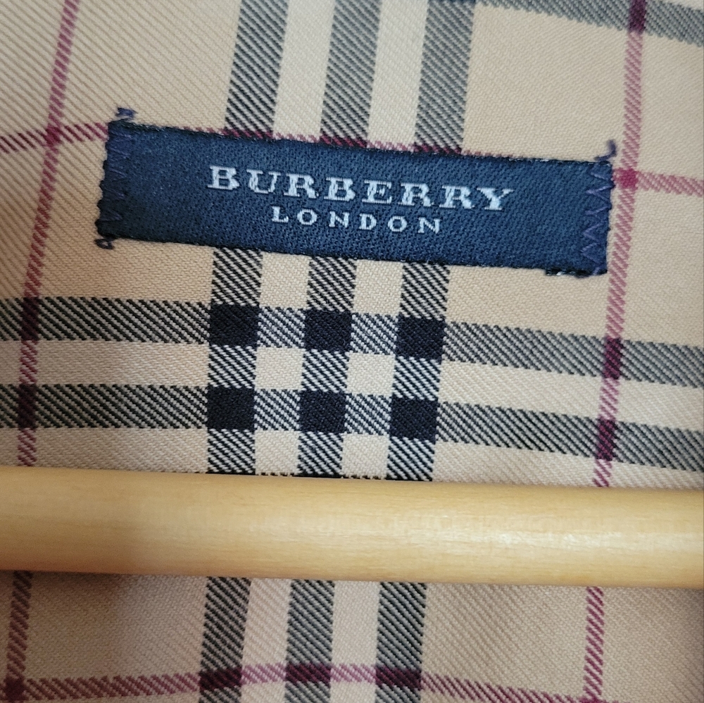 Men's Burberry Shirt. Has 2 STAINS by Front Pocket As Shown In Photo. No Returns